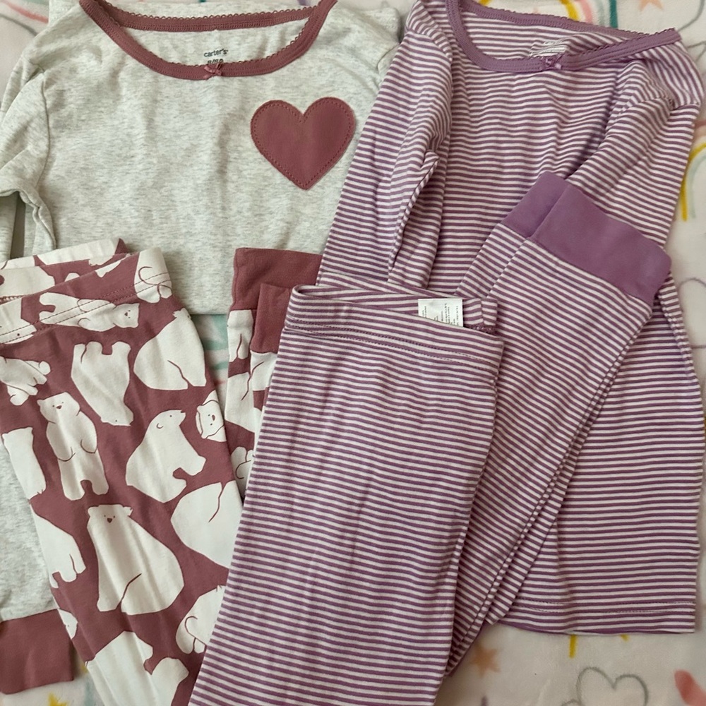 Carter's Kids Pajama Set‎ - Gray and Purple